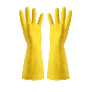 1 Pair Waterproof Dishwashing Gloves Reusable Household Gloves Non Slip Thicken Kitchen Durable Cleaning Housework Tools