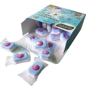 10/15/20g Solid Detergent Dishwasher Tablets OEM/ODM Dishwashing Cleaning Effervescent Tablets