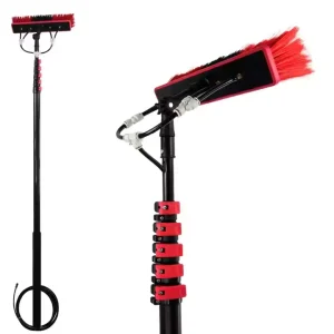 10/15m Water Fed Telescopic Pole Windows Cleaning Pole with Brush Window Cleaner Solar Panel Cleaning Brush