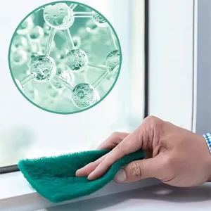 10 Pack Eco Friendly Kitchen Cleaning Scouring Pads Polyester Heavy Duty Degreasing Non Stick Oil Cleaning Cloths