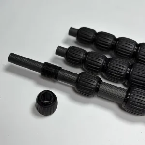 10 ft Carbon Fiber Telescopic Pole Extension Tube for Metal Locator Handle Pole with Spin Lock