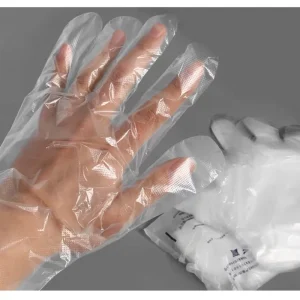 100% Biodegradable Disposable Waterproof Eco Friendly Kitchen Corn Starch Gloves with HANDGRIP for Food Service and Home Use