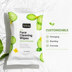 100% Biodegradable Facial Wipes Soft Non woven Makeup Remover Wet Wipes pH Balanced Skin Care Face Clean Wipes