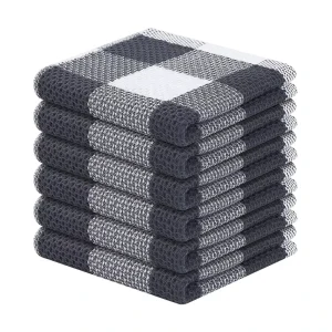 100% Cotton Absorbent Dish Cloths Super Soft Kitchen Towel Waffle Towel