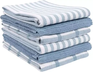100% Cotton Antimicrobial Eco-Friendly Kitchen Dish Towels Quick-Dry Woven Solid Color Customized with Opp Bag & Carton