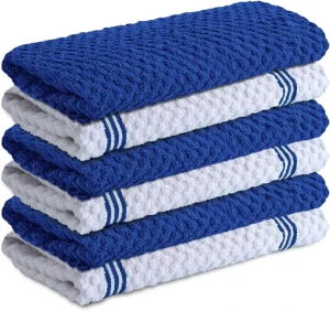 100% Cotton Durable Ultra Soft Absorbent Waffle Square Towel for Dishwashing Kitchen Towel