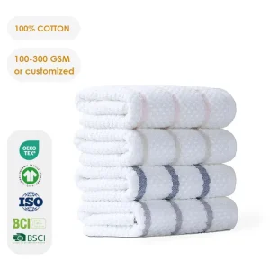 100% Cotton Eco-Friendly Kitchen Towel Solid Color Dish Towel Duster Dish Cloth OEKO-TEX Certified 450 GSM 50x70cm