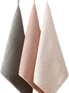 100% Cotton Kitchen Towel 35x35cm Quick Drying Absorbent Odor Resistant Nordic Style Hygienic Atibacterial Lint Free Solid Color