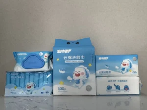 100% Cotton Large Soft Portable Facial Washcloth Daily Cleaning Care Wash Face Disposable Towel 60 Pcs Household Eco-Friendly