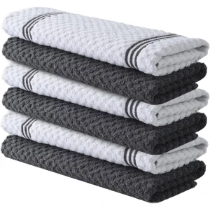 100% Cotton Square Towel Multi Purpose Kitchen Cleaning Cloth Soft Absorbent Cotton Hand Towel for Home Hotel Kitchen