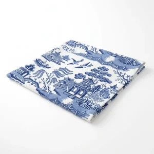 100% Cotton Tea Towels Traditional Porcelain Blue & White Classic Oriental Kitchen Towels 40x60cm