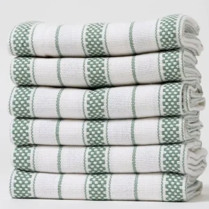 100% Cotton Woven Kitchen Tea Towels Soft Absorbent Quick Dry Custom Made Plaid Pattern Eco Friendly Kitchen & Dish Towels
