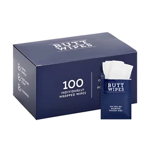 100 Individually Packaged Biodegradable Antibacterial Feminine Wipes Customized Logo Travel Adult Flushable Spunlace