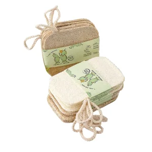 100% Natural Biodegradable Organic Dish Luffa Bath Exfoliating Loofah Sponge Pads Kitchen Cleaning Scouring Pads