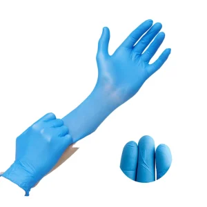 100 PCS Box Powder Free Blue Nitrile Examination Gloves Food Grade Disposable Safety Gloves for Restaurant Household Use
