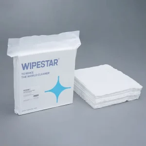 100% Polyester Super Fiber Cleanroom Wiper 9*9 Double Knit Heat sealed Non Dust Cloth for Industrial LCD Screen Cleaning