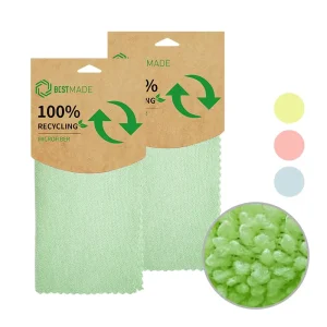 100% Recycled Quick Dry Microfiber Cleaning Cloth Kitchen Towel