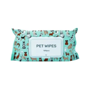 100 Sheets Dog Paw Cleaning Wipes Pet Wet Wipe