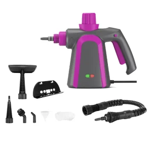 1000W Factory Portable Steam Cleaner Handheld 3bar 400ml WaterTank with High Temperature Steam for House Car Cleaning