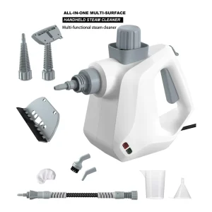 1000w Handheld Steam Cleaner 400mL Large Tank 9PCS Accessories Deep Cleaning for Kitchen Bathroom Car Sanitizes Surfaces