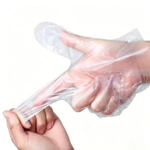 100Pcs Bag Thickened Disposable PE Food Grade Oil Resistant Waterproof Multi purpose Household Cleaning Cooking Hand Gloves