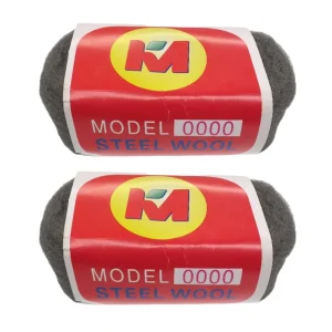 100g Fine Grade Stainless Steel Wool Roll Abrasive Polishing Cleaning Pad Hardness Wood Metal Glass Automotive Surfaces