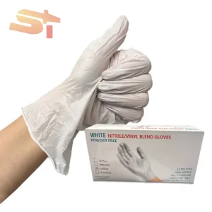 100pcs Box Powder Free Disposable Medical Gloves Nitrile and Vinyl Material for Hospital Household Cleaning
