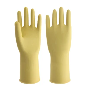 105g 85g 31cm Powder-Free Latex Household Gloves Thickened Durable Waterproof Rubber Work Gloves for Industry Home Stock