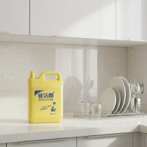 10KG Eco-Friendly Lemon Scent Liquid Kitchen Detergent Removing Grease Stains for Restaurants