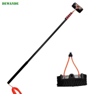 10M High Altitude Aluminum Telescopic Anodic Oxidation Cleaning Tool Low Pressure Retractable Glass Exterior Wall Cleaner DWD