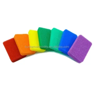 11*7*2Cm High Density Colorful Scrub Sponge Scouring Pads Dishwashing Multi Functional Kitchen Cleaning Products