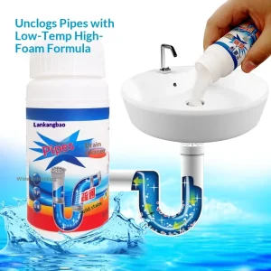110g Bottle Pipe Dredging Agent Strongly Dissolves Sewer Pipe Kitchen Oil Stains Toilet Floor Drain Deodorization Blockage