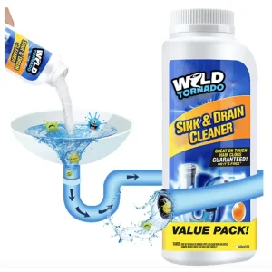 110g Kitchen Pipeline Dredge Agent Drain Cleaner Powder for Oil Grease Hair Plumbing Agent