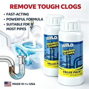 110g Powerful Bathroom Kitchen Pipe Cleaner Pipe Dredging Agent Sink Drain Cleaner Sewer Cleaning Powder Kitchen