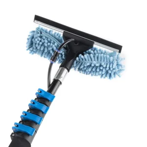 12 15 20FT Water Fed Pole Telescopic Window Wiper Solar Panel Cleaning Brush