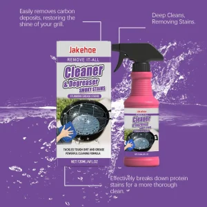 120ml Barbecue Grill Cleaner Degreaser Removes Smoke Stains and Oil Residues Kitchen Cleaning Products Remove Carbon Deposits