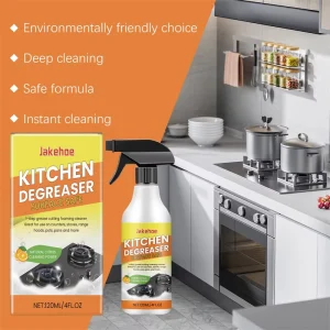120ml Kitchen Degreaser Towel Set Smoking Machine Stove Cookware Stubborn Oil Stain Odor Removing Cleaner Spray