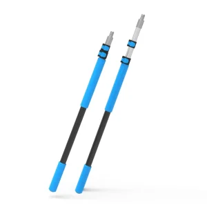 12ft Aluminum Telescopic Pole Oxidation Surface Roof Ceiling Cleaning High Strength Lightweight Eco Friendly Duster Cobweb Wash