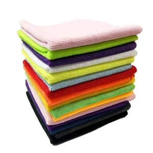 12x12inch 30x30cm Reusable Eco-Friendly 250gsm Microfibre Car Wash Towel Absorbent Vehicle Cleaning Cloth Kitchen Dish Towels