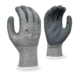 13 Gauge Latex Sandy Coated Breathable Soft Anti-slip Grip Industrial Logistics Factory Protective Garden Work Gloves