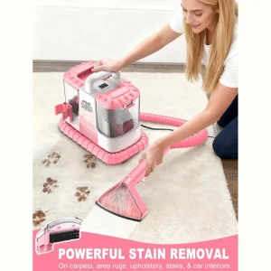 14Kpa Portable Carpet & Upholstery Spot Cleaner Wet Dry Pet Stain Remover for Home Car Hotel