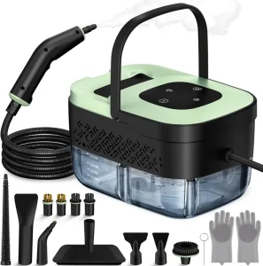 15 Seconds Fast Preheat Handheld Steam Cleaner 6 Gears Adjustable High Temperature Steam Cleaning Machine with Multiple Nozzles