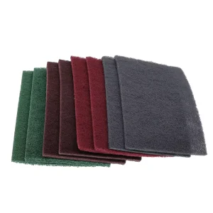 150*230mm Nylon Cleaning Cloth Scrubbing Pads Sheet Nonwoven Industrial Scouring Pad for Metal Wood Rust Removing Deburring