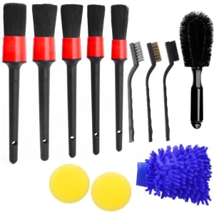 15Pcs Super Soft PP Detailing Brush Profession Cleaning Tool Wash Brushes Cleaning Adjustable Cleaning Tools