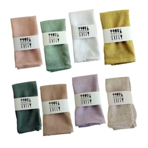16 *16 Inches Highly Absorbent Kitchen Dish Towels Cotton & Linen Tea Towels for Cleaning & Drying