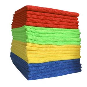 16*16inch Microfiber Towel High Quality Good Water Absorption Window Glass Auto Cleaning Cloth for Car
