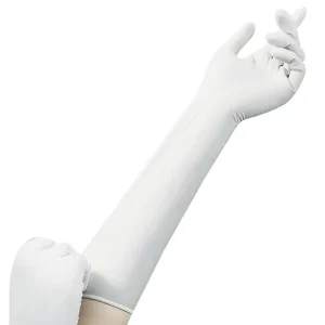16 Inch High Comfort Fit Tear Resistance Disposable Nitrile Exam Gloves Sterile Powder Free for Healthcare Food Processing