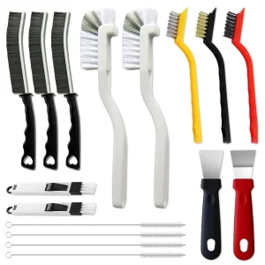16 Pack Gap Window Groove Cleaning Brushes Crevice Clean Brush Tool Set Hard Bristle Scrub Brushes for Deep Cleaning