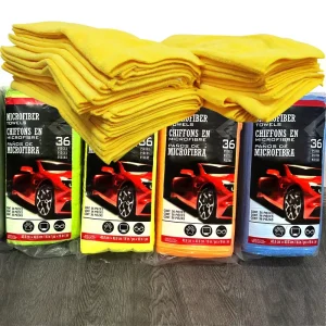 16×16 in Microfiber Cloth in Bulk 36 Pack 200gsm 400gsm Microfibre Car Cleaning Cloth 40×40 Car Drying Polish Microfiber Towel