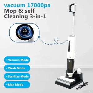 17000Pa Suction Wet and Dry Vacuum Cleaner Cleaning Appliances Cordless Floor Wash and Mops Cleaner Floor Washer